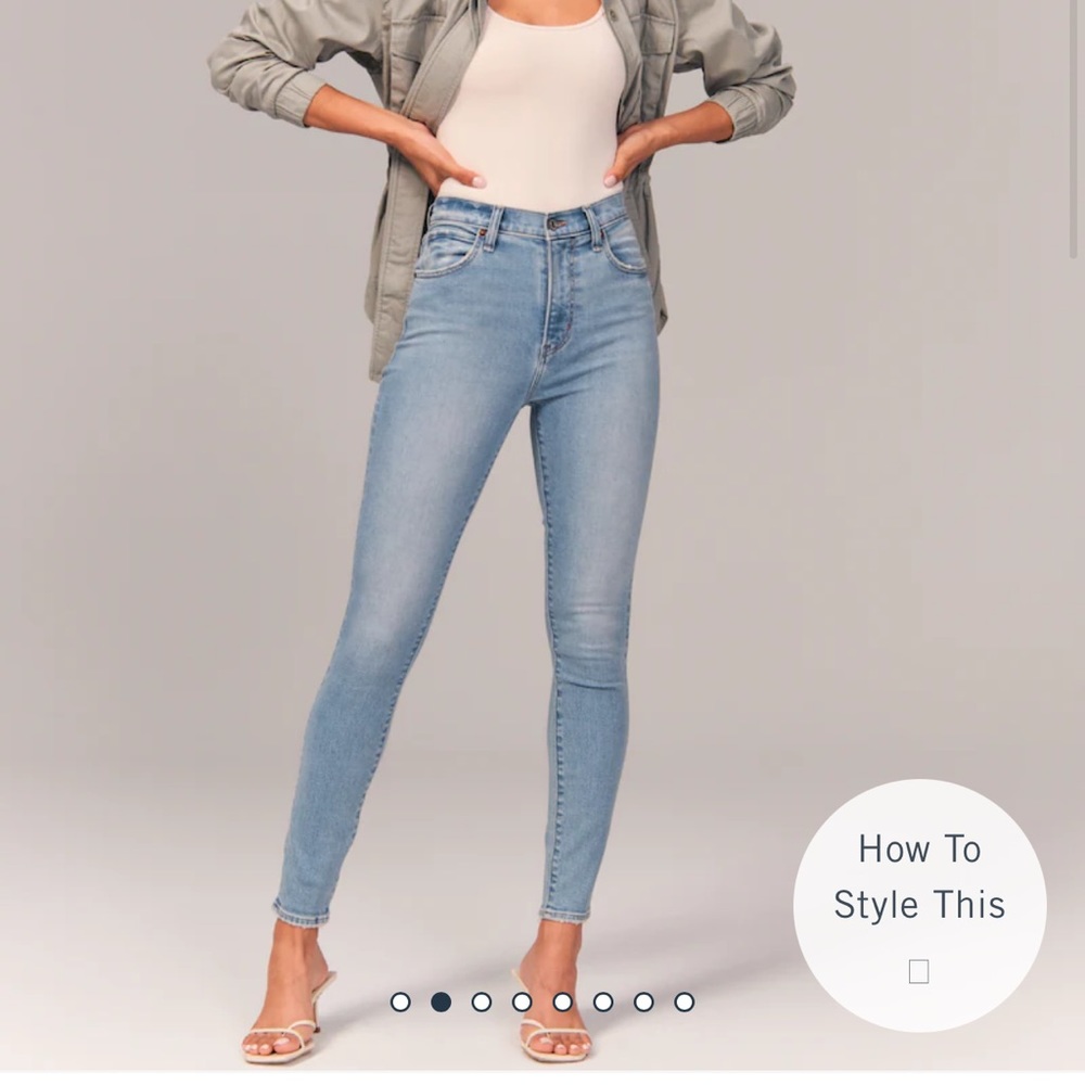Abercrombie & Fitch High Rise Super Skinny Jeans